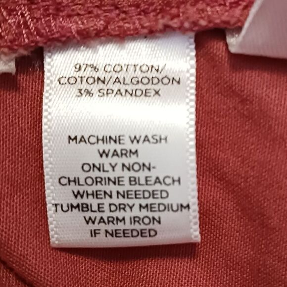 LOFT Cotton Cropped Pants Khaki - Picture 9 of 9